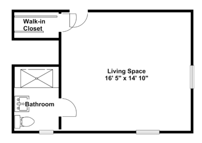 Floor Plan - Extra-Large Studio
