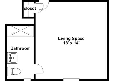 Floor Plan - Medium Studio