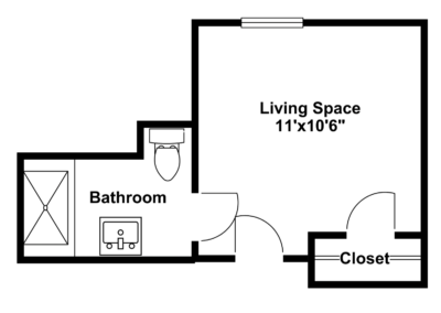 Floor Plan - Small Studio
